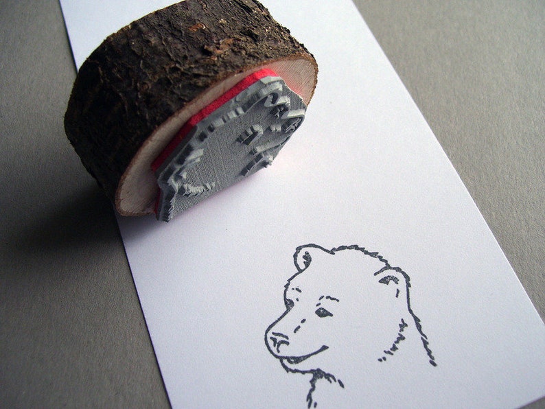 Stamp Bear Forest Animal image 3