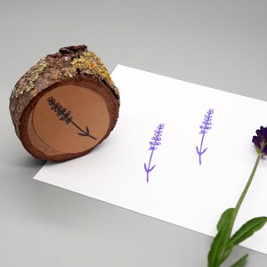 Lavender motif stamp, Mediterranean herbs image 4