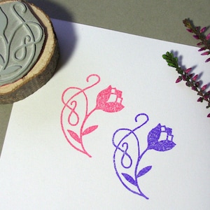 Selo Flor Art Nouveau