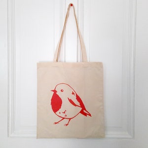 Bolsa tiracolo robin bird em algodão