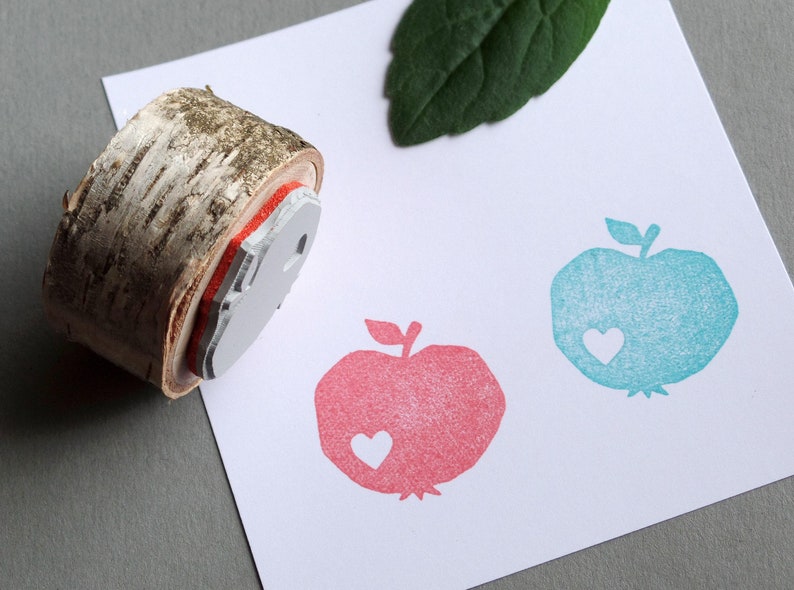 Stempel Apfel Frucht Retrolook Bild 2