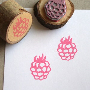 Stamp Raspberry Motif Stamp Fruits for Canning Time image 1