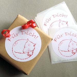 10 autocollants cadeaux renard pour vous
