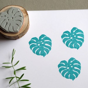 Stempel Monstera Blad Potplant Raambladmotief Stempel Jungle