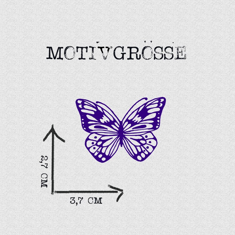 Stempel zarter Schmetterling romantischer Falter Bild 2