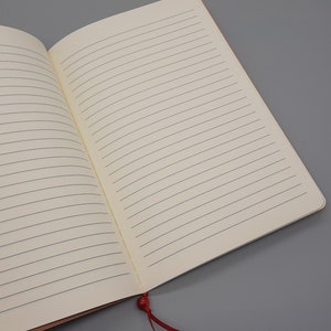 Rotkehlchen Notizbuch handbedruckt Tagebuch Notizheft mit Vogel Bild 4