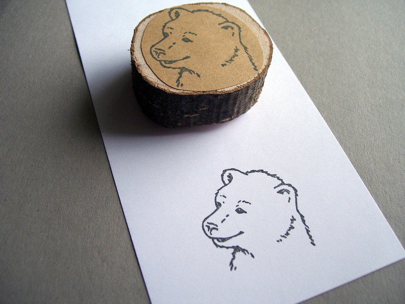 Stamp Bear Forest Animal image 2