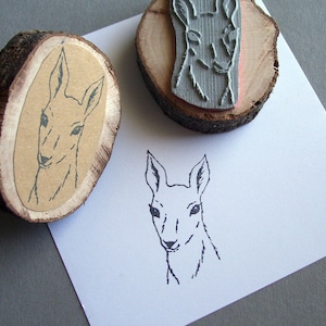 Stempel hert motief stempel bosdier