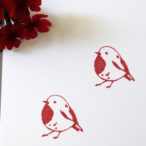 Stempel Rotkehlchen Motivstempel Vogel imagem 4