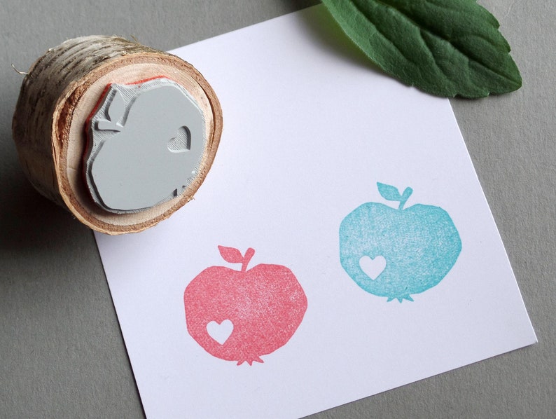 Stempel Apfel Frucht Retrolook Bild 4