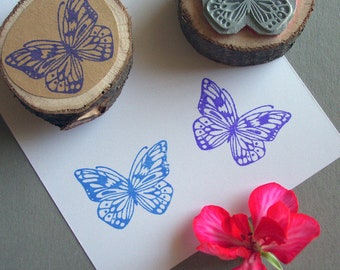 Stamp delicate butterfly romantic moth