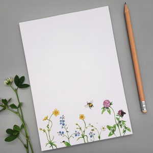 Notepad flower meadow Din A5
