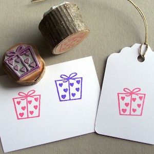 Stempel Geschenk von Herzen Weihnachten mit Liebe schenken