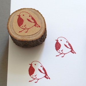 Stamp robin motif stamp bird image 3