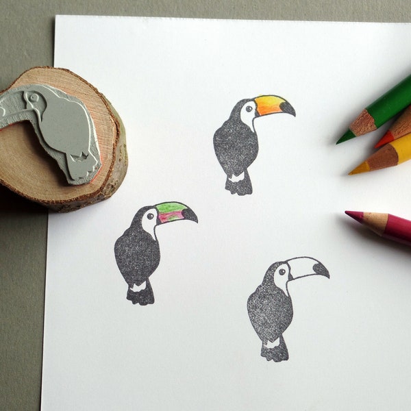 Stempel Tukan exotischer Vogel Dschungel