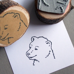 Stamp Bear Forest Animal image 1