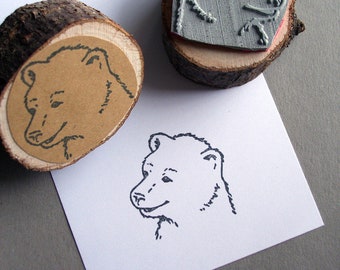 Stamp Bear Forest Animal