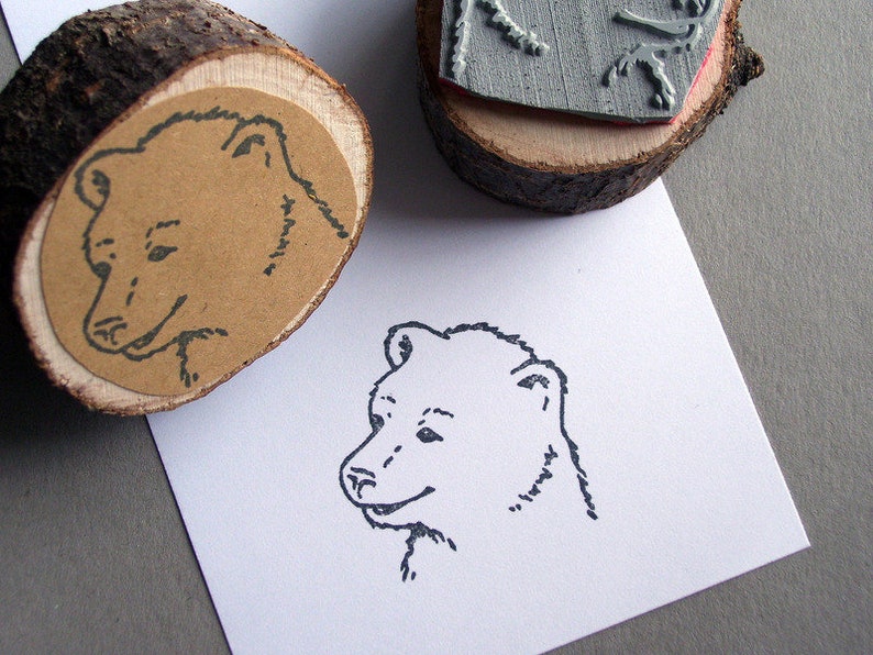 Stamp Bear Forest Animal image 1
