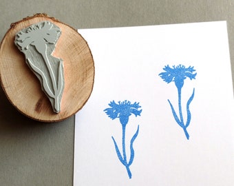 Stempel Kornblume Motivstempel Blume