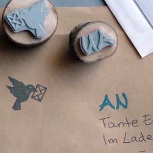 2 francobolli Set di francobolli "Post is here" per lettere e pacchi