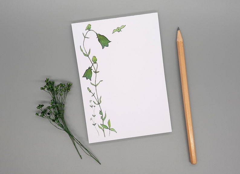 Notepad Grass A6 Romantic Writing Pad Small Notes image 1