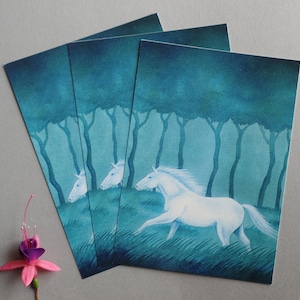 3 cartes postales cheval lot de 3 cartes chevaux