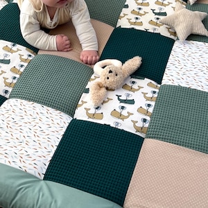 Patchwork baby blanket * crawling blanket * baby playmat
