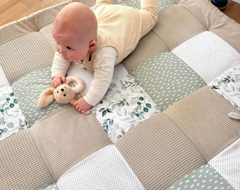 Patchwork baby blanket * crawling blanket * baby playmat