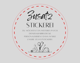 Zusätzliche Stickerei