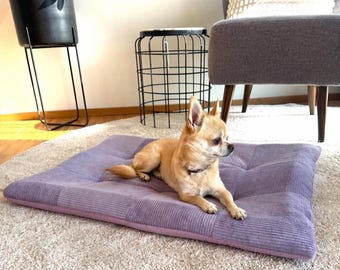 Dog cushion - pet mattress customizable with a name, extra thick and soft