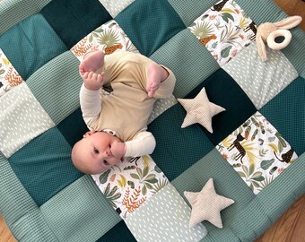 Patchwork baby blanket * crawling blanket * baby playmat