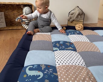Patchwork baby blanket * crawling blanket * baby playmat