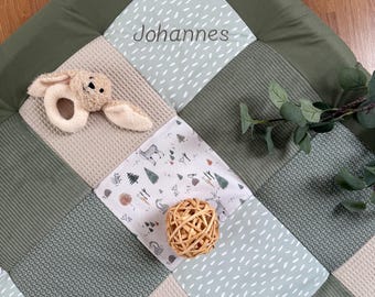 Patchwork baby blanket * crawling blanket * baby playmat