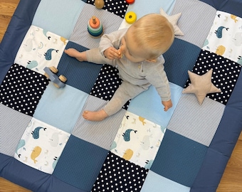 Patchwork baby blanket * crawling blanket * baby playmat