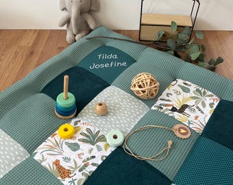Patchwork baby blanket * crawling blanket * baby playmat
