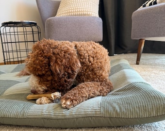 Dog cushion - pet mattness customizable with a name, extra thick and soft