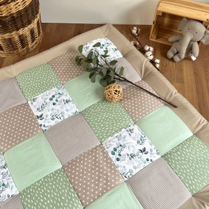 Patchwork baby blanket * crawling blanket * baby playmat