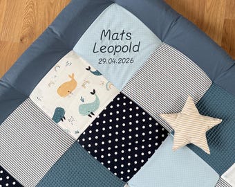 Patchwork baby blanket * crawling blanket * baby playmat