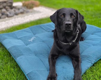 Dog cushion - pet mattress customizable with a name, extra thick and soft