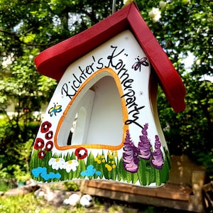 Birdhouse | Bird Feeder - &quot;Garden Magic&quot; Birthday Wedding Housewarming Gift, Personalizable