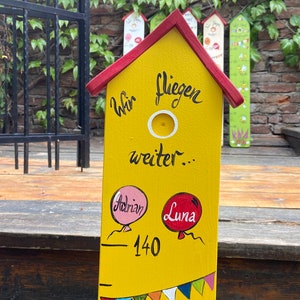 Kindergarten farewell gift measuring stick hand-painted with brush