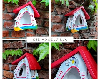 Vogelvilla Vogelhaus - Futterhaus, Futtermini "Moin" hellblau