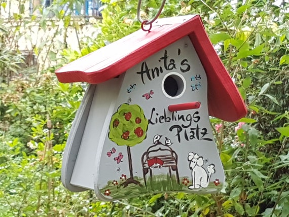 Vogelhaus Holz Nistkasten Vogelvilla Wetterfeste Farbe Etsy
