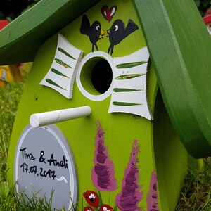Birdhouse Wedding gift, wedding nest box For wedding personalized image 4