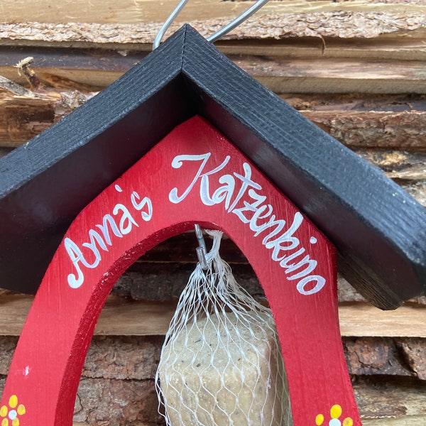 Geschenk für Kollegen, Futterhaus für Meisenknödel - Original Vogelvilla