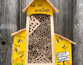 Abschiedsgeschenk Kindergarten | Bienenhotel, Insektenhaus, wetterfest, sgeschenk