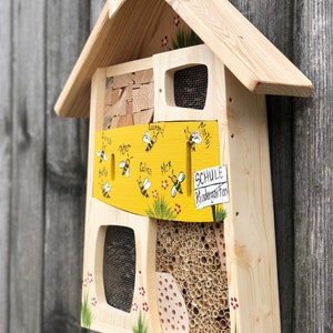 Farewell gift for kindergarten | Personalized insect house with bees