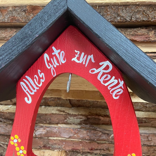 Geschenk zur Rente, Futterhaus für Meisenknödel - Original Vogelvilla