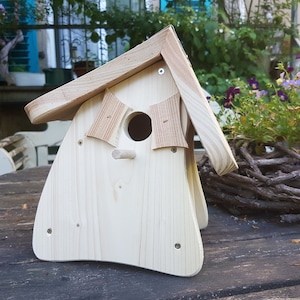 Paint bird house natural nest box