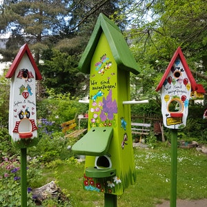 KINDERGARTEN FAREWELL GIFT | Bird feeder | Children&#39;s names with butterflies, personalized, weatherproof
